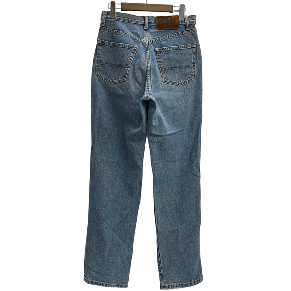 【曜日割引対象外】 ダブルアールエル RRL USA製 ボタンフライ デニムパンツ デニム ブルー 29/30サイズ 201MB-1076 VB