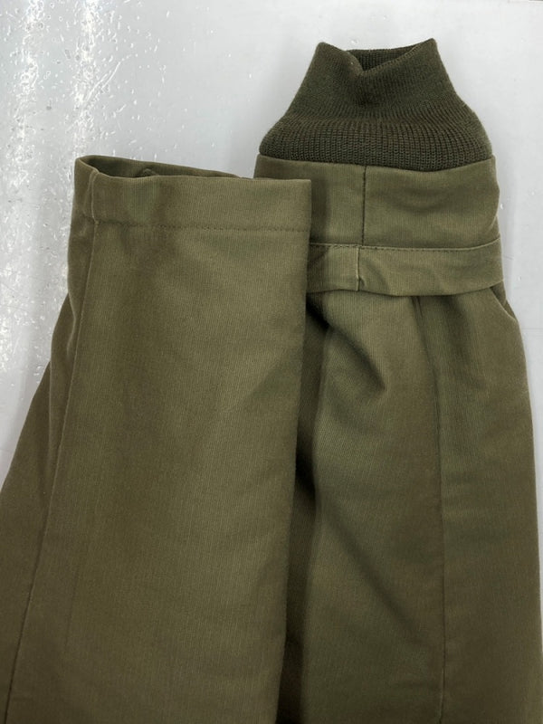 ヒューストン HOUSTON B-9 FLIGHT COAT フライト コート ファー 裏キルティング ジップアップ ミリタリー アウター ジャケット 緑 サイズ 40R ジャケット 無地 カーキ 104MT-1442