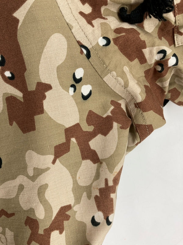 アベイシングエイプ A BATHING APE 90s 初期 リップストップ デザートカモ RIPSTOP MAD FACE DESERT CAMO PARKA ECWCS マウンテンパーカー フーディ 迷彩柄 グリーン系 ベージュ系 ジャケット 総柄 カーキ 104MT-1818