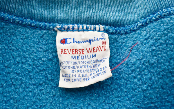 チャンピオン Champion 90’s Reverse Weave USA製 刺繍タグ  リバースウィーブ 目あり  スウェット ブルー Mサイズ 103MT-995