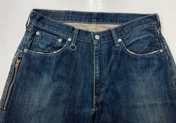 リーバイス Levi's Fenom fragment design フラグメント 207 1st 初期 裏原 紺 ロゴ デニム ネイビー W32 L30 104MB-274