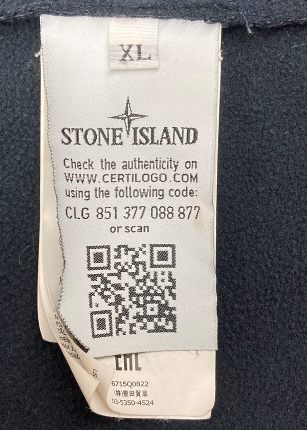 ストーンアイランド STONE ISLAND Soft Shell Lightweight Jacket ソフト シェル ライトウェイト ジャケット 紺 6715Q0822 ジャケット ロゴ ネイビー XLサイズ 104MT-1369