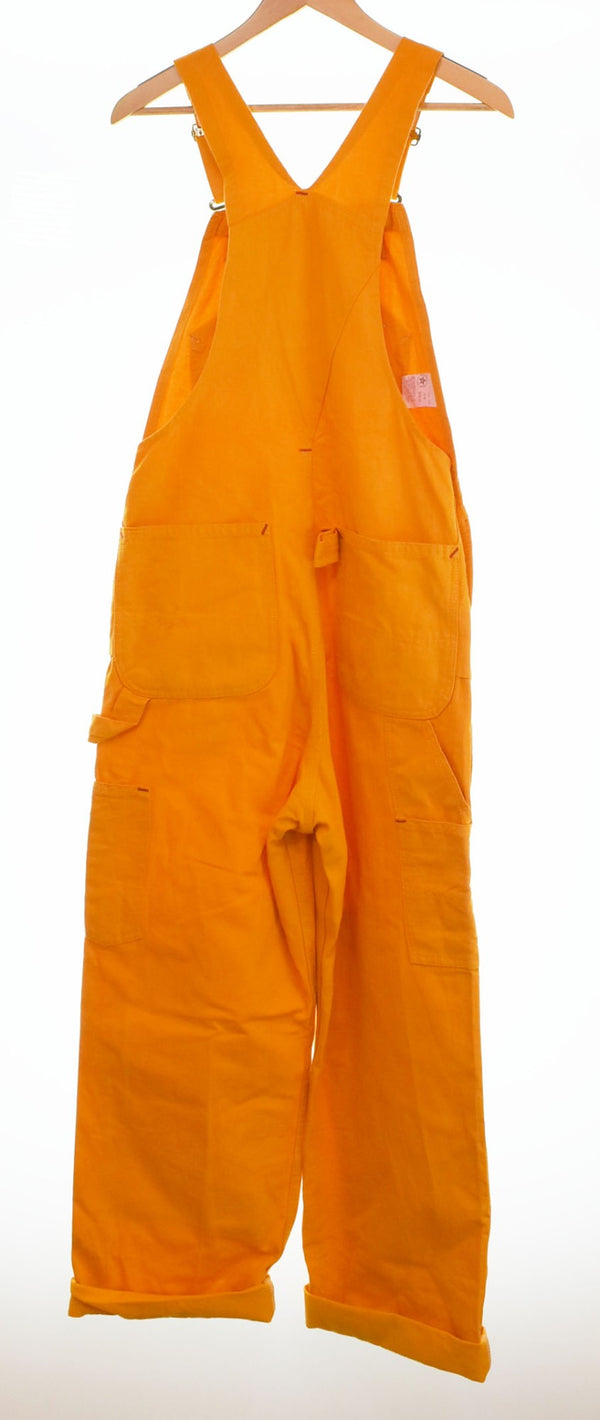 カーハート Carhartt 80s 90s 80's~90's 星タグ ダブルニー USA製 オーバーオール ７FB つなぎ・オーバーオール オレンジ 30×34 103MB-425
