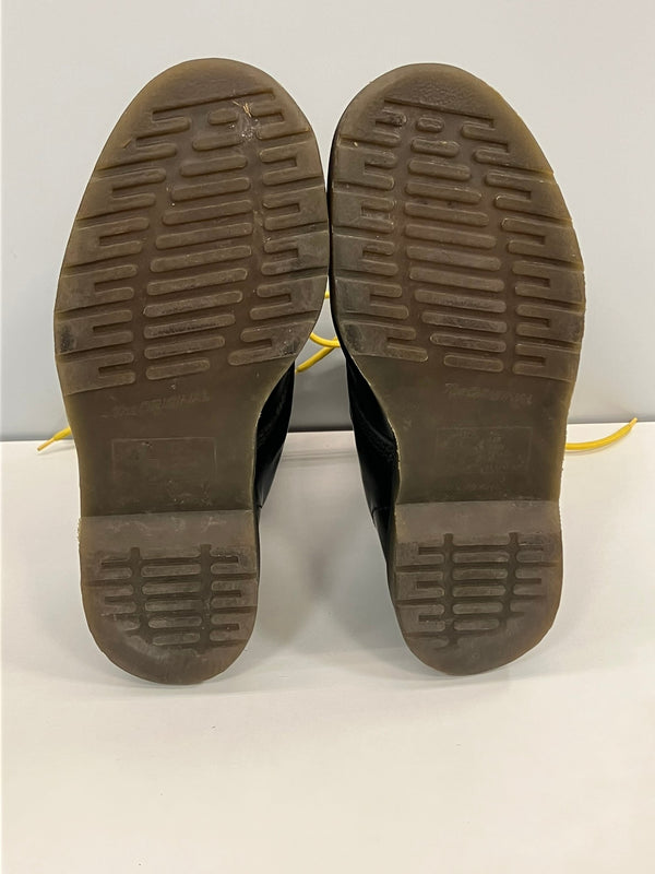 ドクターマーチン Dr.Martens イングランド製 10ホールブーツ イエローステッチ MADE IN ENGLAND  メンズ靴 ブーツ ワーク ブラック UK7 25.5cm 101sh-2033
