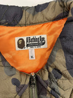 ア ベイシング エイプ A BATHING APE キルティングジャケット カモフラ ベトジャン 001HJ0301002X XL ジャケット マルチカラー 101MT-5302