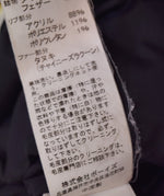 ダントン DANTON ダウンジャケット 38 JD-8634 LAS-BY ジャケット ブラック 38 ファー欠品103LT-151