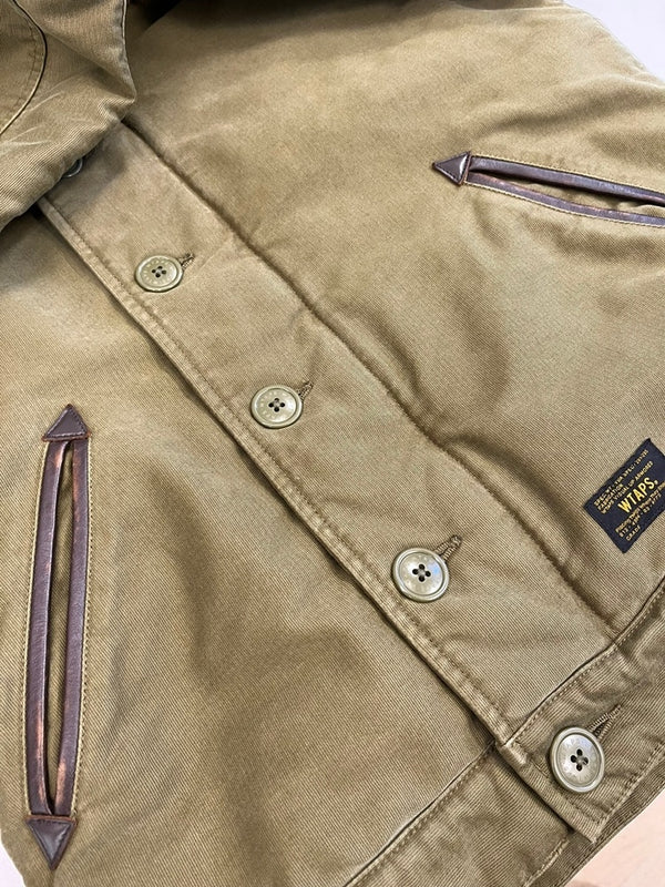 ダブルタップス WTAPS 15AW N-1 JACKET COTTON COAD コットン コード クロス デッキ ジャケット 緑 152GWDT-JKM03 2 ジャケット カーキ 101MT-5347