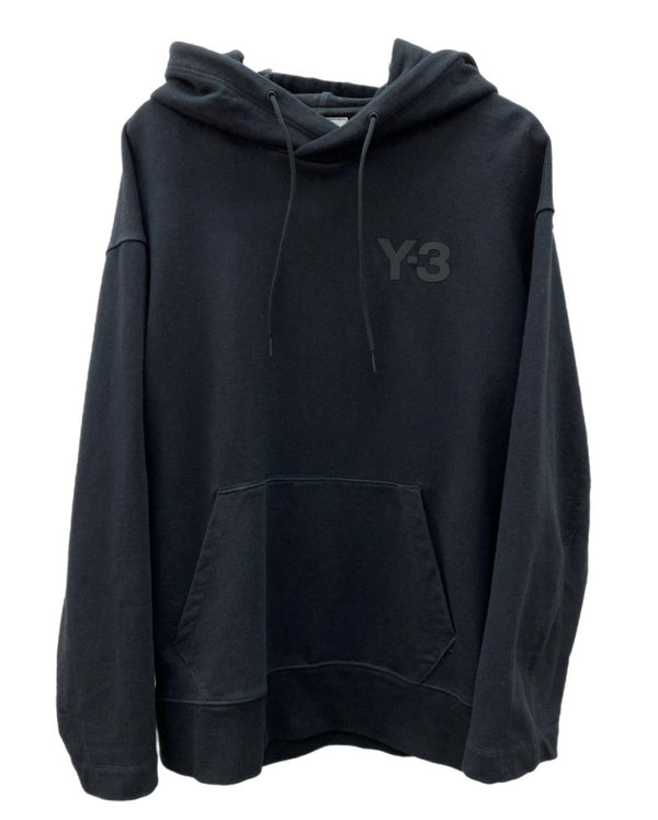 ワイスリー Y-3 アディダス ヨウジヤマモト CLASSIC CHEST LOGO HOODIE クラシック チェスト ロゴ フーディ パーカー オーバーサイズ BLACK 黒 FN3379 パーカ ワンポイント ブラック Mサイズ 104MT-1880