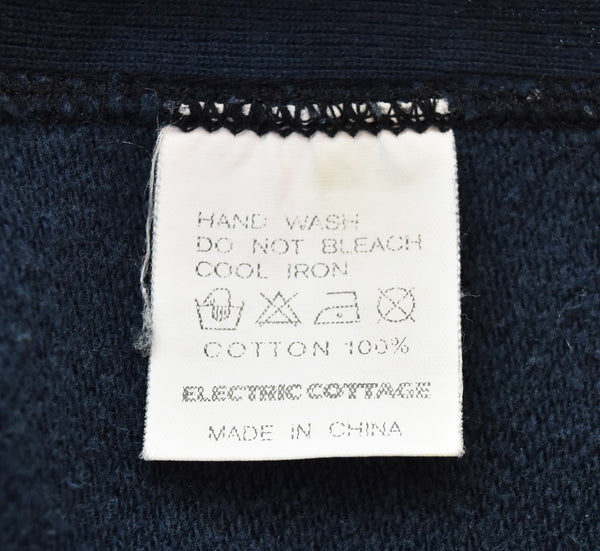 エレクトリックコテージ electric cottage 00s Vintage like Sweat 前V 脇ガゼット フロントV 00's スウェット ネイビー Mサイズ 103MT-3384