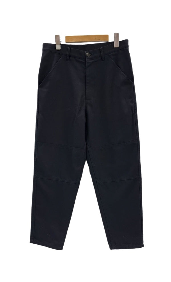 コムデギャルソン COMME des GARCONS COMME des GARCONS SHIRT フランス製 切り替えダブルニー ウールパンツ 紺 S20160 スラックス ネイビー XS 101MB-767