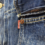 リーバイス Levi's 506xx 1st 40年代 40s 40'S 1947 前期 片面タブ BIGE 革パッチ VINTAGE DENIME JACKET ファースト ヴィンテージ デニム オリジナル ジャケット ブルー 103MT-2181