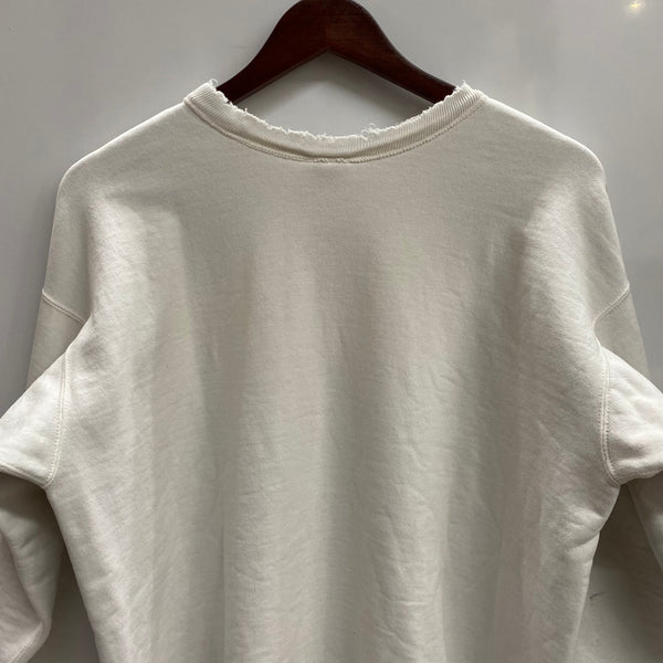 【曜日割引対象外】 セントマイケル SAINT MICHAEL × ベルベルジン BerBerJin 25SS CREW NECK SWEAT YOUNG タグ付き SM-HR8-0000-C38 スウェット ホワイト Mサイズ 201MT-4053 VB