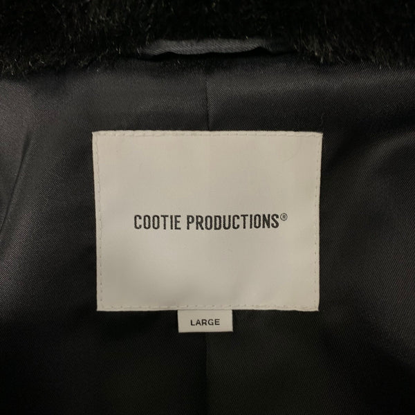 クーティープロダクションズ COOTIE PRODUCTIONS フェイクファーカーコート Faux Fur Car Coat  ジャケット ブラック Lサイズ 201MT-4441