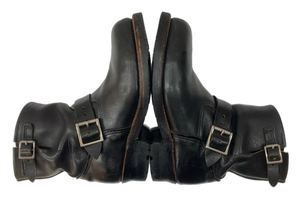 レッドウィング RED WING SHORT ENGINEER BOOTS ショート エンジニア ブーツ バイク 革靴 シューズ 黒 8182 メンズ靴 ブーツ エンジニア ブラック サイズ 7D 104S-1054