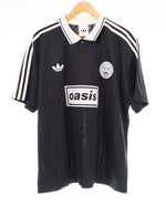 アディダス adidas adidas Originals × Oasis Live '25 Football Shirt 日本限定 ゲーム シャツ ポロシャツ ツアー ジャカード ジャージ ブラック LLサイズ 103MT-3525