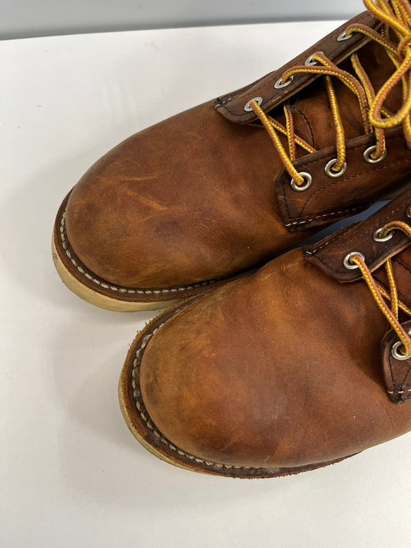 レッドウィング RED WING 6-inch Classic Round 6インチ クラシックラウンド ワークブーツ レザーブーツ 9111 メンズ靴 ブーツ ワーク ブラウン USA 9D 101sh-2319