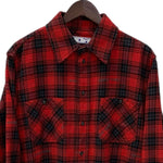 オフホワイト Off-White flannel check shirt 長袖シャツ レッド Lサイズ 201MT-3424