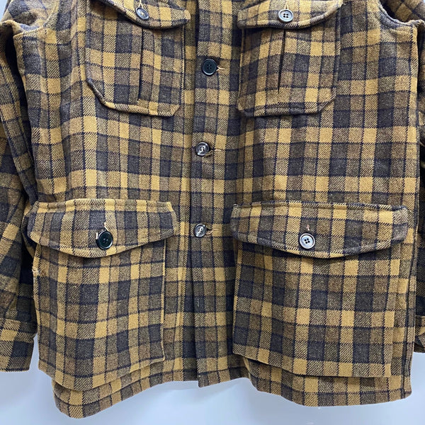 【曜日割引対象外】 ウールリッチ WOOLRICH 50's ウール チェックジャケット CPO Wool Jacket ジャケット イエロー 40サイズ 201MT-4384 VB
