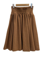 ノスプロジェクト NO.S PROJECT バイオリンスカート ハイウェスト フレア スカート ブラウン Mサイズ 101LB-20