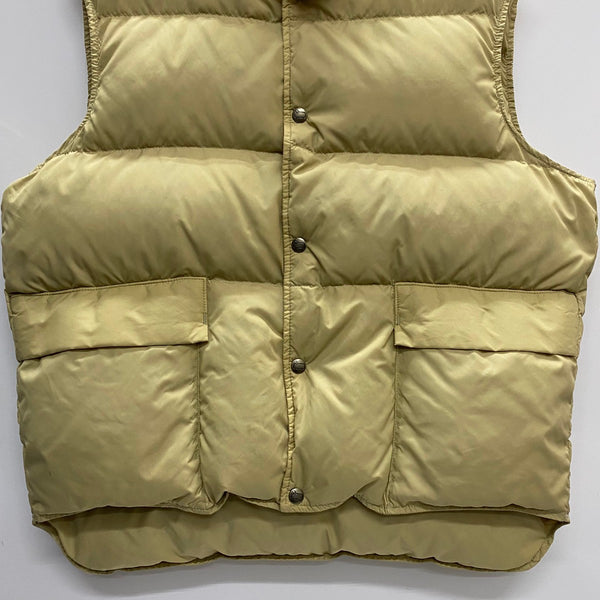 【曜日割引対象外】 ウールリッチ WOOLRICH 80's 紺タグ ダウンベスト USA製 ベスト ベージュ Lサイズ 201MT-4357 VB