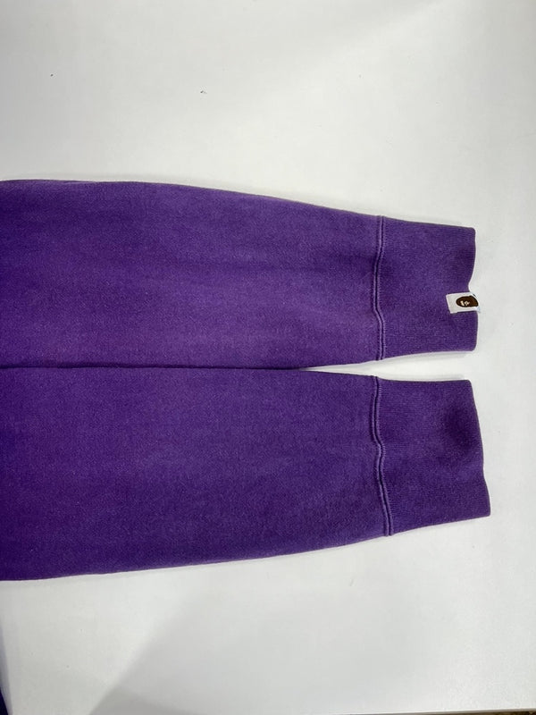 ア ベイシング エイプ A BATHING APE BABY MILO ベイビーマイロ フルジップパーカー フーディ 紫  XL パーカ パープル LLサイズ 101MT-5074