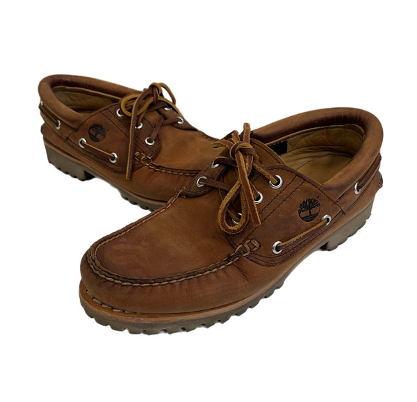 ティンバーランド Timberland Authentic 3 Eye Classic スリーアイ クラシック デッキシューズ 茶 A5S2M メンズ靴 モカシン ブラウン 25.5cm 101sh-2205