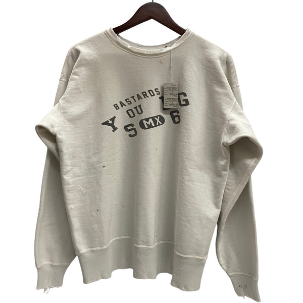 【曜日割引対象外】 セントマイケル SAINT MICHAEL × ベルベルジン BerBerJin 25SS CREW NECK SWEAT YOUNG タグ付き SM-HR8-0000-C38 スウェット ホワイト Mサイズ 201MT-4053 VB