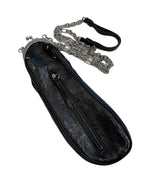 メゾン マルジェラ MAISON MARGIELA tabi ソールバッグ がま口 レザーバッグ 黒×シルバー バッグ レディースバッグ ショルダーバッグ・メッセンジャーバッグ ブラック 101bag-206