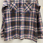 【曜日割引対象外】 ヴィンテージ vintage 60's Weareis gold チェックシャツ 長袖シャツ ブルー Mサイズ 201MT-4269 VB