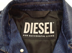 ディーゼル DIESEL  22SS G-KOEN ステンカラーコート スプリングコート ロング シングル プリント デニム柄 A06066 ジャケット ブルー Sサイズ 103MT-3150