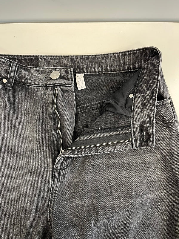 アディダス adidas originals アディダスオリジナルス ADILENIUM アディレニウム ジップ ウォッシュドデニムパンツ JX9211 デニム ブラック サイズ28 101MB-598