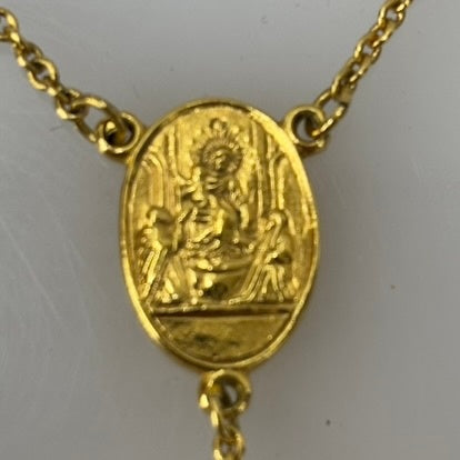 【中古】ドルチェアンドガッバーナ DOLCE&GABBANA Rosary necklace with natural gemstones メンズジュエリー・アクセサリー ネックレス・ペンダント ゴールド フリーサイズ 201goods-563