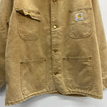 【曜日割引対象外】 カーハート Carhartt 90's 00's ミシガンチョアコート カバーオール ジャケット ベージュ 201MT-4494 VB