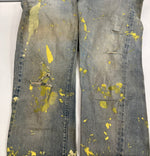 リーバイス Levi's 70's 70年代 501 66 BIGE 移行期 ボタン裏6刻印 不均等V 赤耳 VINTAGE ヴィンテージ デニム ブルー 101MB-631