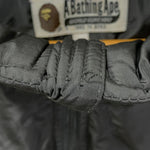 アベイシングエイプ A BATHING APE 中綿 ジャケット ブラック XLサイズ 201MT-4827