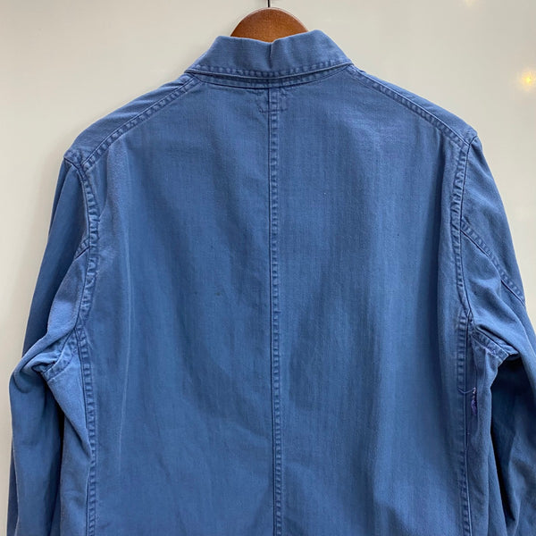 【曜日割引対象外】 ヴィンテージ vintage 50's BEST HBT カバーオール 猫目ボタン ジャケット ブルー Mサイズ 201MT-3809 VB