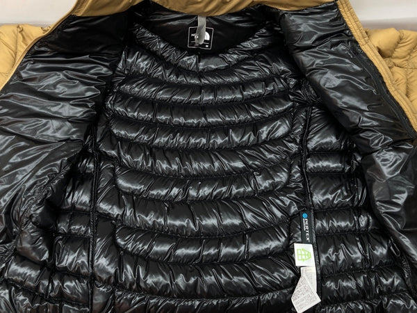 ザノースフェイス THE NORTH FACE THUNDER JACKET サンダー ジャケット PERTEX ジップアップ アウトドア ダウン アウター インナー 茶 ジャケット ロゴ ブラウン Mサイズ 104LT-236