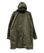 ミリタリー Military Item M64 フランス軍 ユーロ フレンチ モッズコート SAVO elless zipper 緑 コート 無地 カーキ Lサイズ 104MT-1049