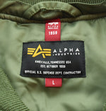 アルファ インダストリーズ ALPHA INDUSTRIES MA-1 フライトジャケット  TA0130-203 ジャケット カーキ Lサイズ 103MT-1869