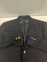 ブルックスブラザーズ Brooks Brothers 紺ブレ 金ボタン シングルブレスト 3つボタン パッチポケット テーラードジャケット ブレザー 日本製 44REG ジャケット ネイビー 101MT-5134