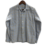 【曜日割引対象外】 ヴィンテージ vintage 50's 60's TULANE Sportswear オープンカラー 開襟 長袖シャツ ブルー Mサイズ 201MT-4366 VB