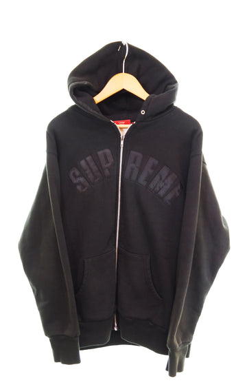 シュプリーム SUPREME 00s Arc Logo Thermal Zip Up Hooded Sweatshirt 裏地サーマル アーチロゴ パーカー 黒 パーカ ブラック Lサイズ 103MT-2421