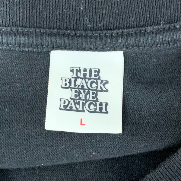 ブラックアイパッチ BlackEyePatch ラインストーン 取扱注意 Tシャツ ブラック Lサイズ 201MT-4095