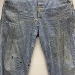 【曜日割引対象外】 リー Lee 50's ヒッコリーストライプ つなぎ・オーバーオール ブルー 201MB-1047 VB