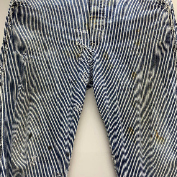 【曜日割引対象外】 リー Lee 50's ヒッコリーストライプ つなぎ・オーバーオール ブルー 201MB-1047 VB