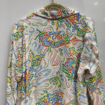 【曜日割引対象外】 サンサーフ SUN SURF レーヨンハワイアンシャツ GUARDIAN SPIRIT  SS29201 長袖シャツ ホワイト Mサイズ 201MT-4394 VB