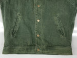 エルエルビーン L.L.Bean 70s 80s DENIM JACKET デニム ジャケット Gジャン カバーオール ブランケット ヴィンテージ アウター 緑 S945 ジャケット 無地 カーキ Sサイズ 104MT-1783