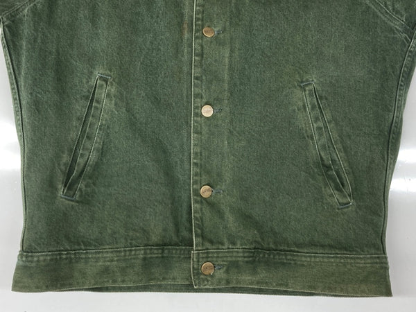 エルエルビーン L.L.Bean 70s 80s DENIM JACKET デニム ジャケット Gジャン カバーオール ブランケット ヴィンテージ アウター 緑 S945 ジャケット 無地 カーキ Sサイズ 104MT-1783