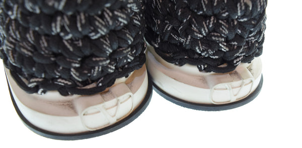 ヴァレンティノ VALENTINO  クロシェスニーカー ローカットスニーカー TVE41YO メンズ靴 スニーカー ブラック 42 26cm 103S-1295