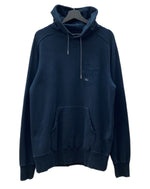 サカイ sacai 21AW × Fragment Design フラグメント Pullover Hoodie プルオーバー フーディ ダメージ加工 SF 紺 21-0315S サイズ 2 パーカ ロゴ ネイビー 104MT-1595